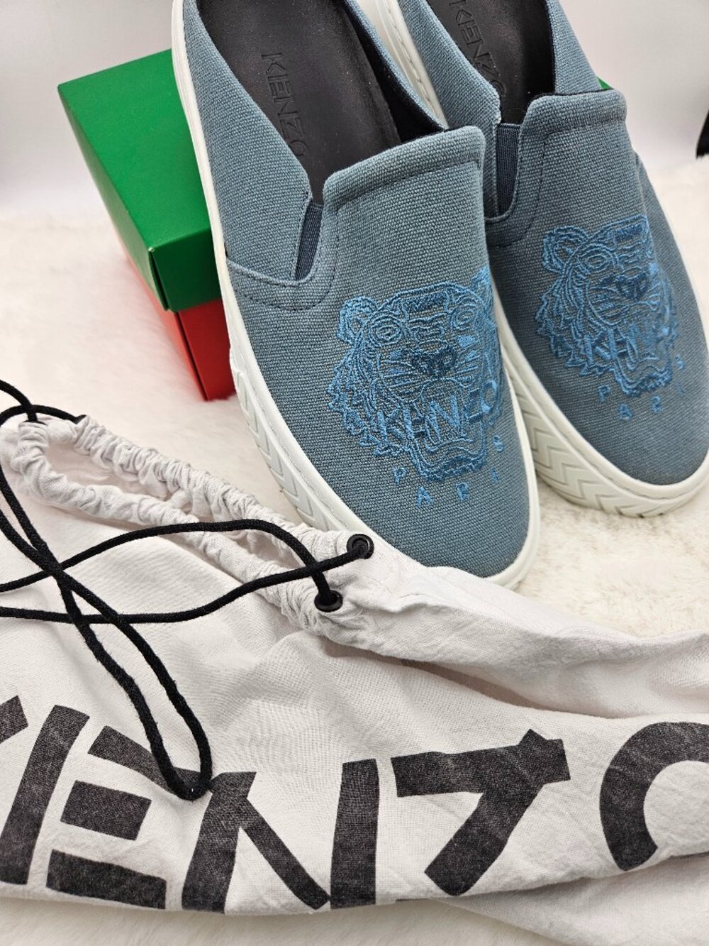 Kenzo Skate Tiger Slip-On Sneakers